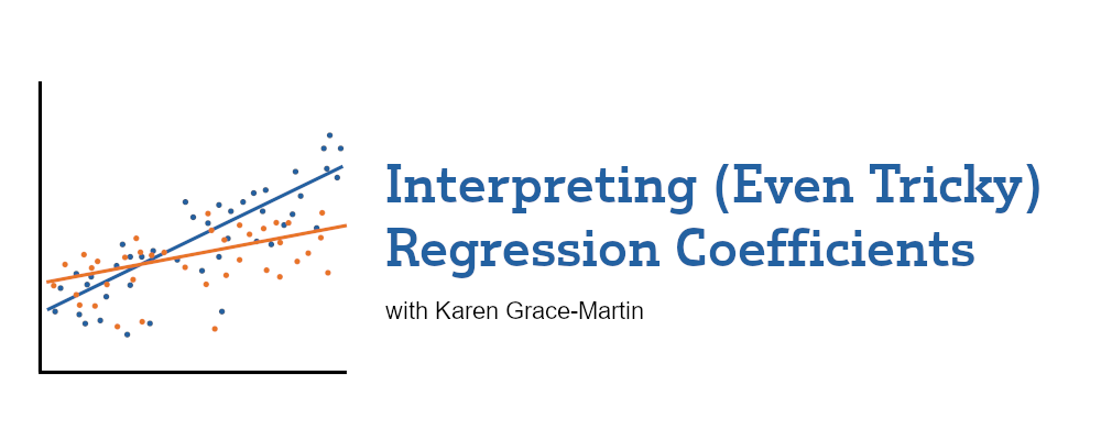 Interpreting (Even Tricky) Regression Coefficients with Karen Grace-Martin