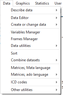 Stata data tab